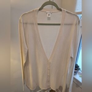 J. Jill Cream Women's Cardigan Sweater